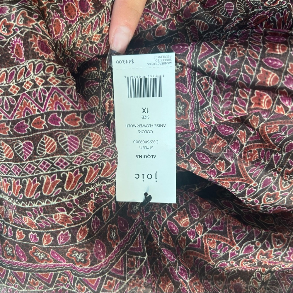 NWT JOIE Alquina MIDI Silk Dress - Picture 4 of 16